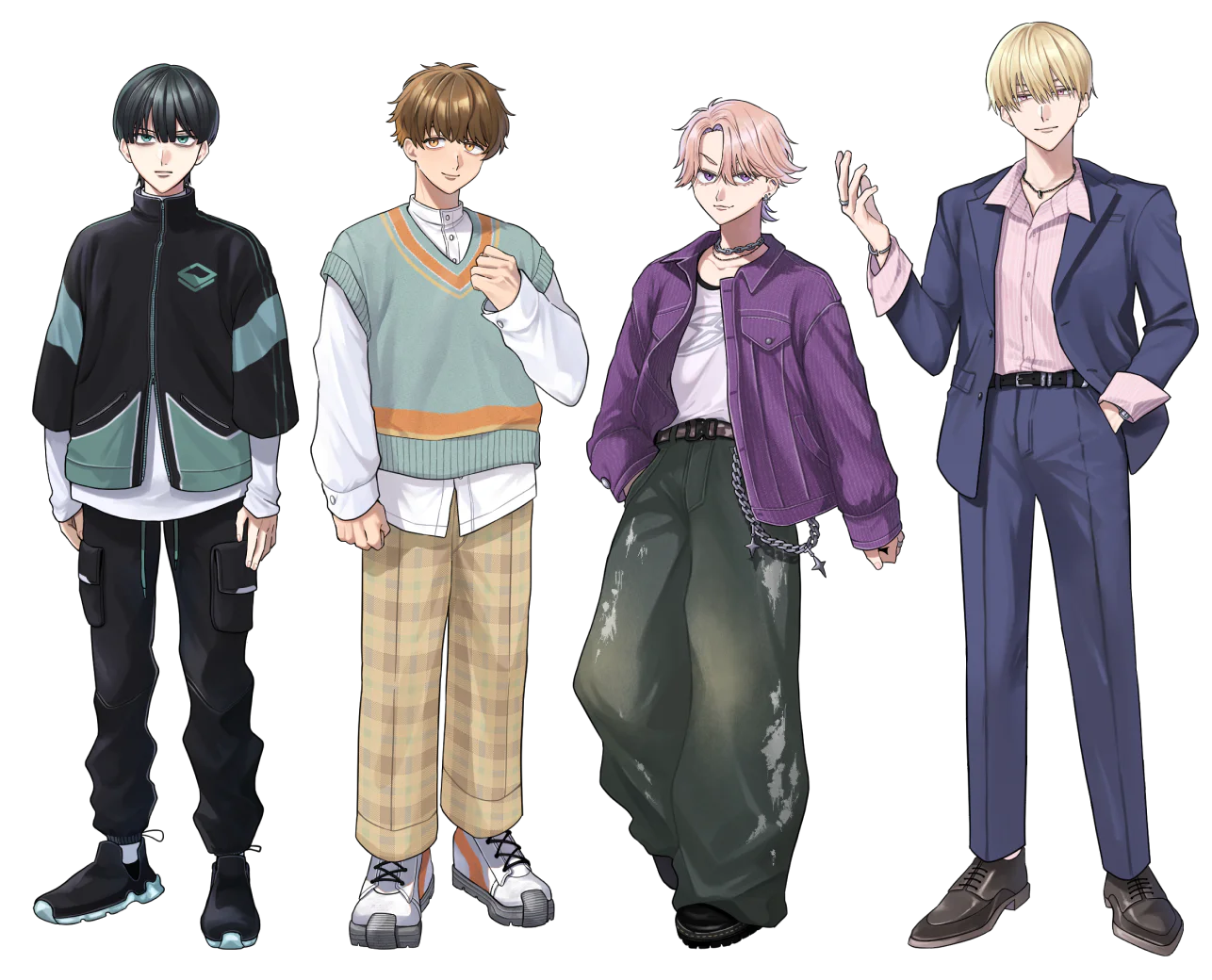 俳優4人